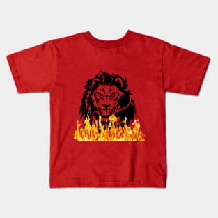 Lion fire design. Kids T-Shirt